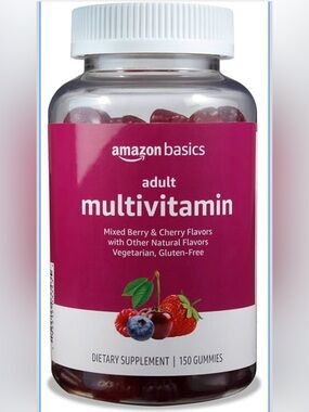 Amazon Basics Adult Multivitamin Gummies - Bundle of 2 159 each Exp 7/27